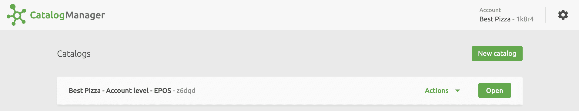 Catalog Manager New Catalog
