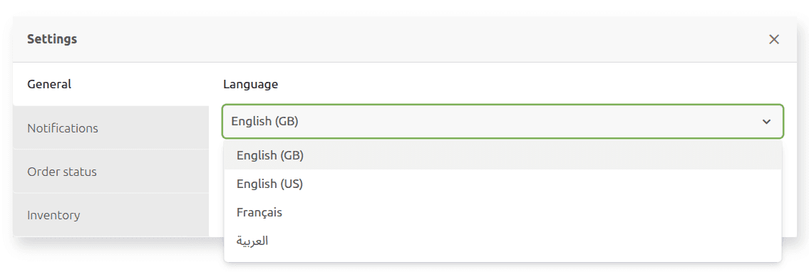 General Settings