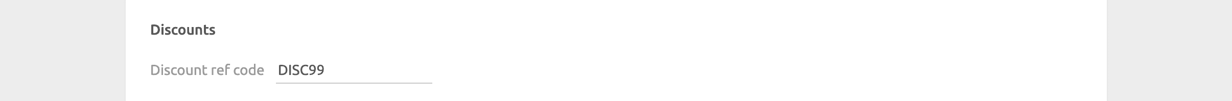 PrestaShop Bridge configuration page, discounts