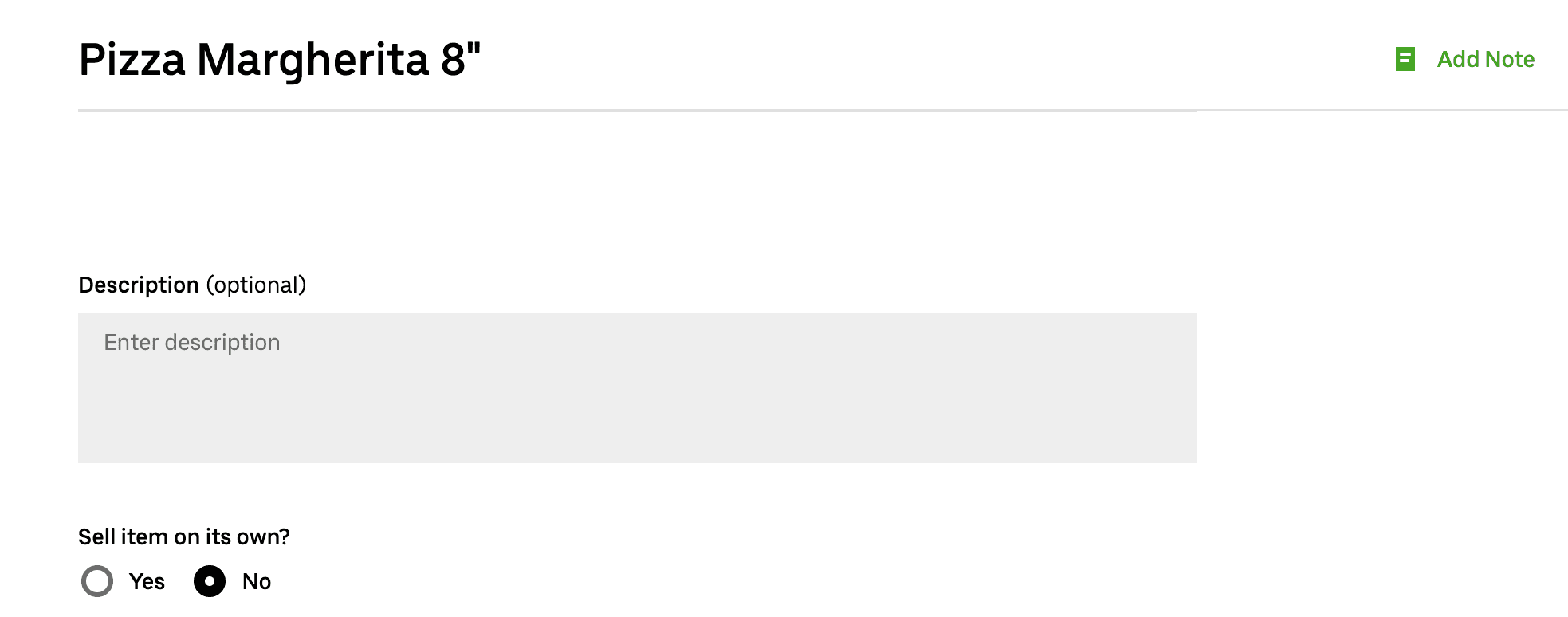 Product name and sell item on its own choice