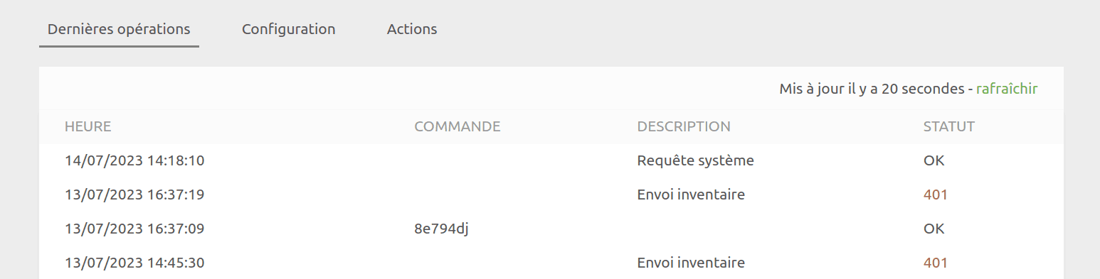 Erreurs 401 dans WooCommerce Bridge