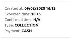 Screenshot of Time Completed